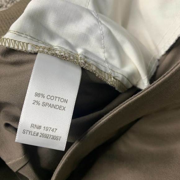 Counterparts Womens Pants Size 10 Brown Straight Leg Slimming Sensations Cropped - Picture 11 of 13